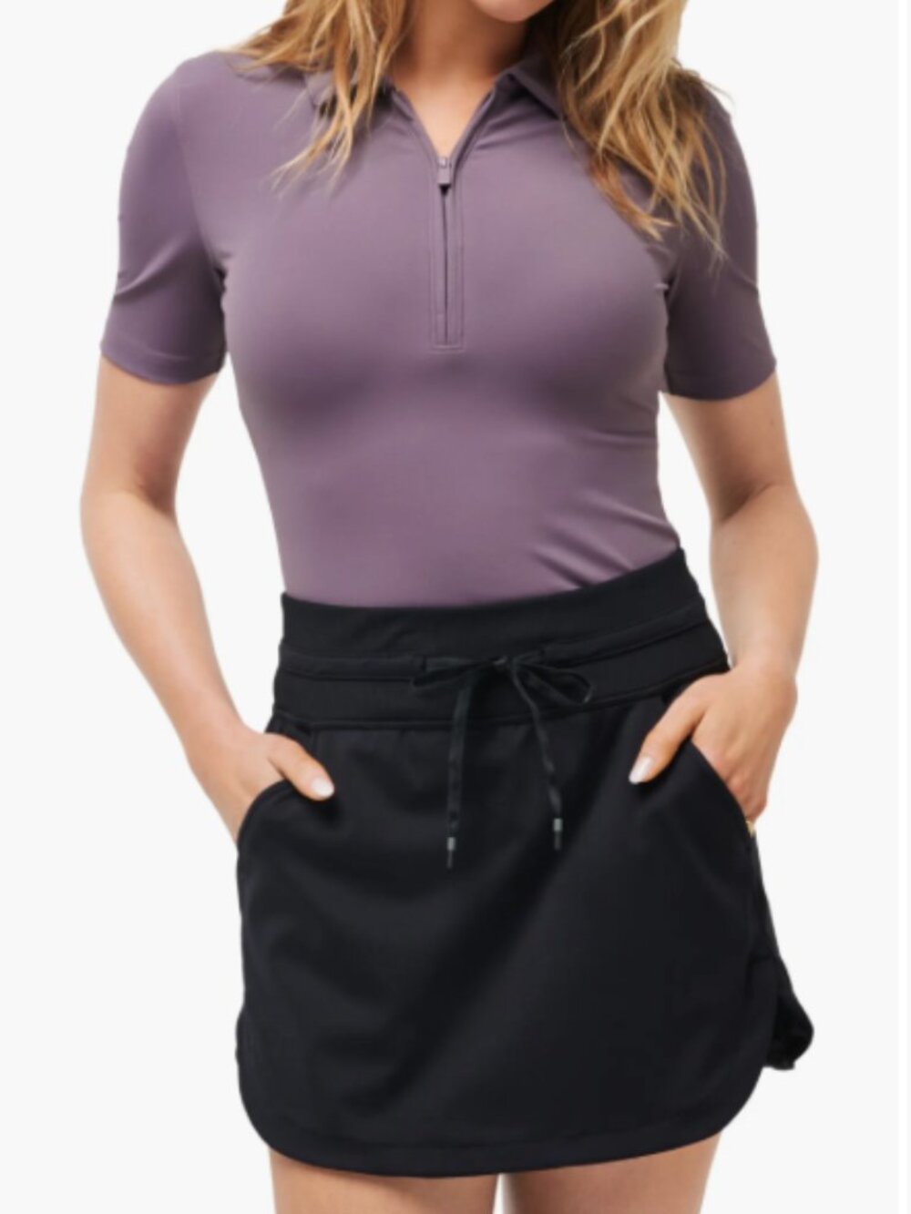 NWT TravisMathew Women's Private Lesson Quarter Zip Golf Polo